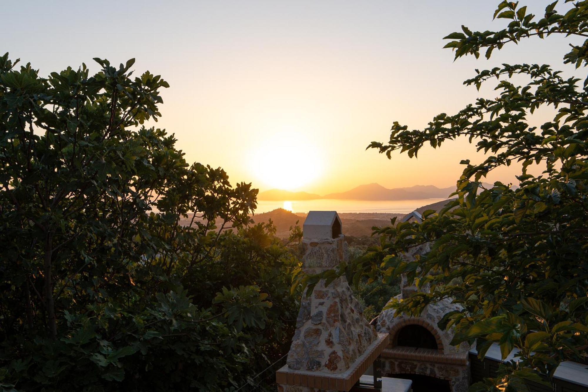 Villa Rosa - Luxury Villas With Panoramic Views Lagoudi Zia Bagian luar foto