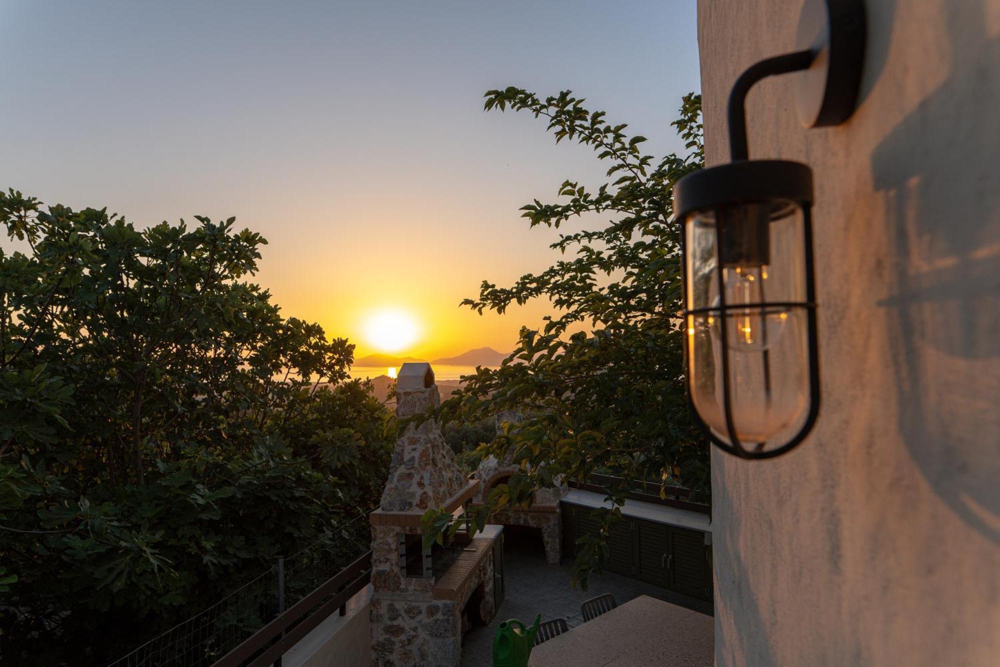Villa Rosa - Luxury Villas With Panoramic Views Lagoudi Zia Bagian luar foto