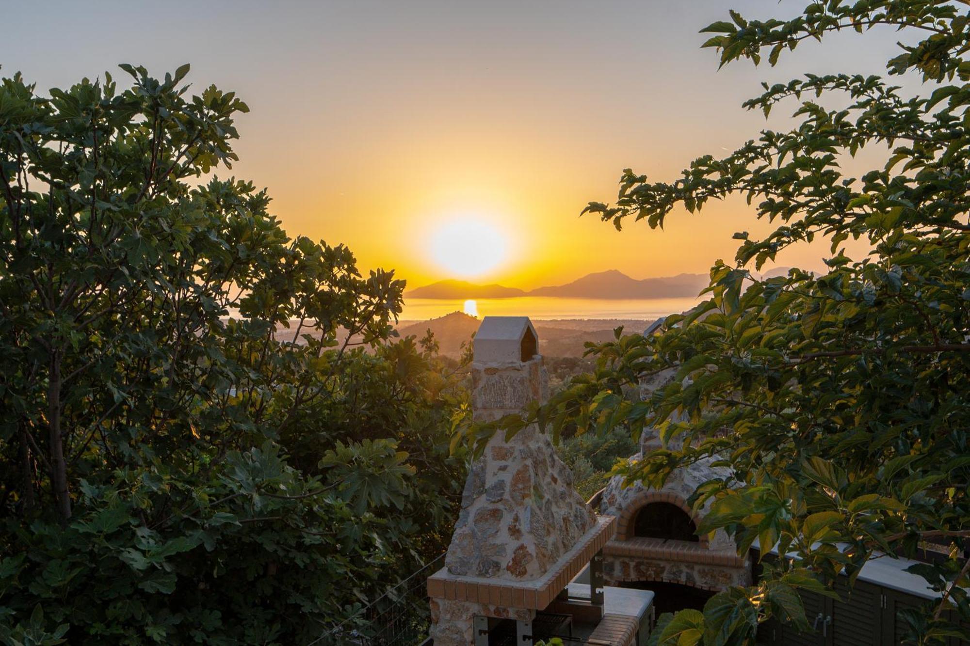 Villa Rosa - Luxury Villas With Panoramic Views Lagoudi Zia Bagian luar foto