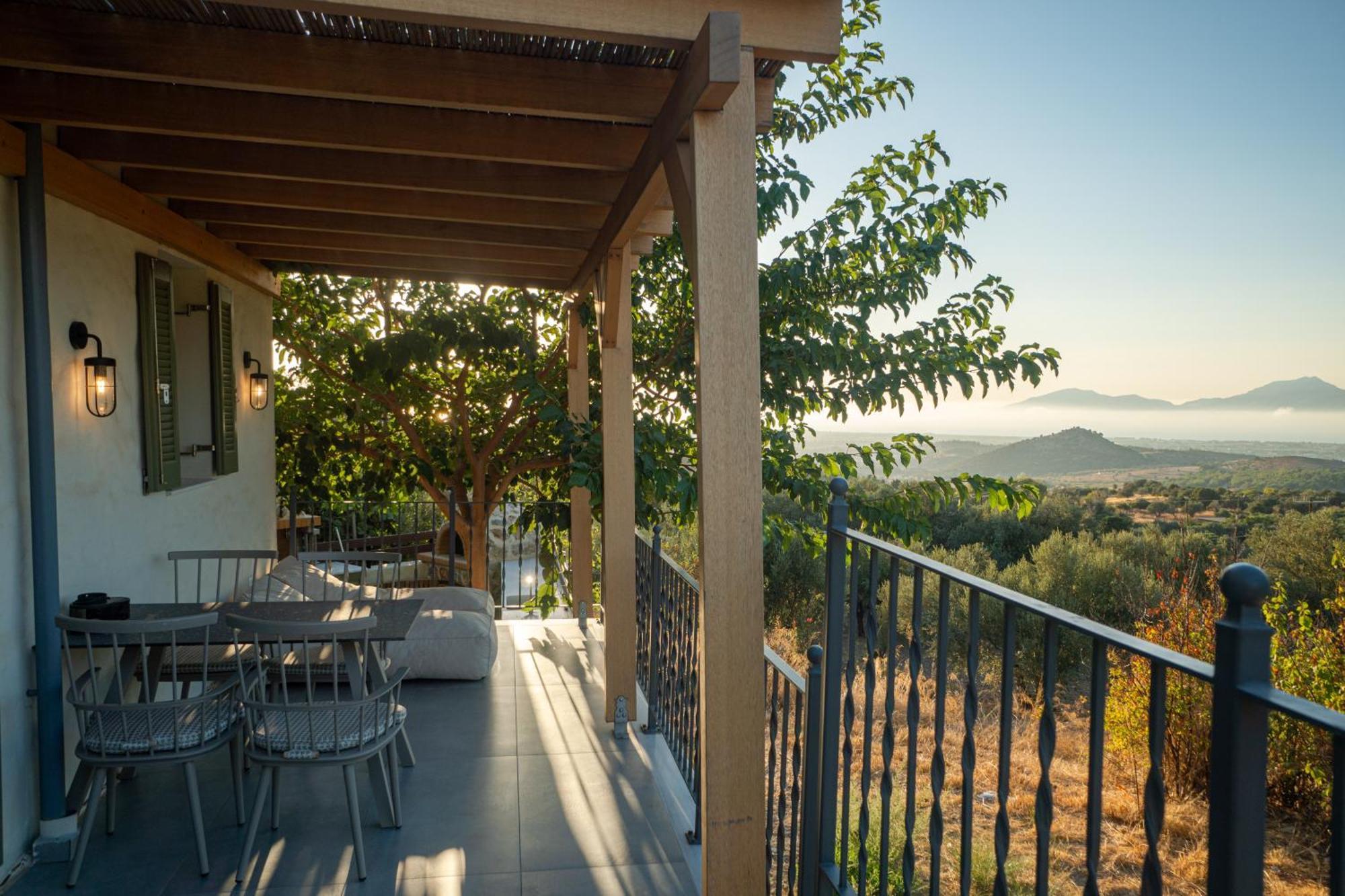 Villa Rosa - Luxury Villas With Panoramic Views Lagoudi Zia Bagian luar foto